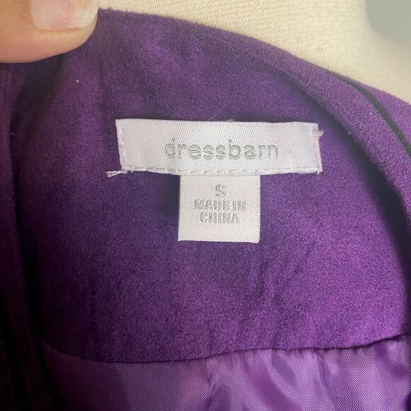 Purple Embroidered Open-Front Jacket by Dressbarn, size Small - Picture 7 of 8